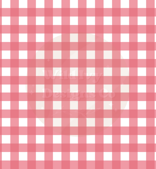 Dark Pink Plaid Cord