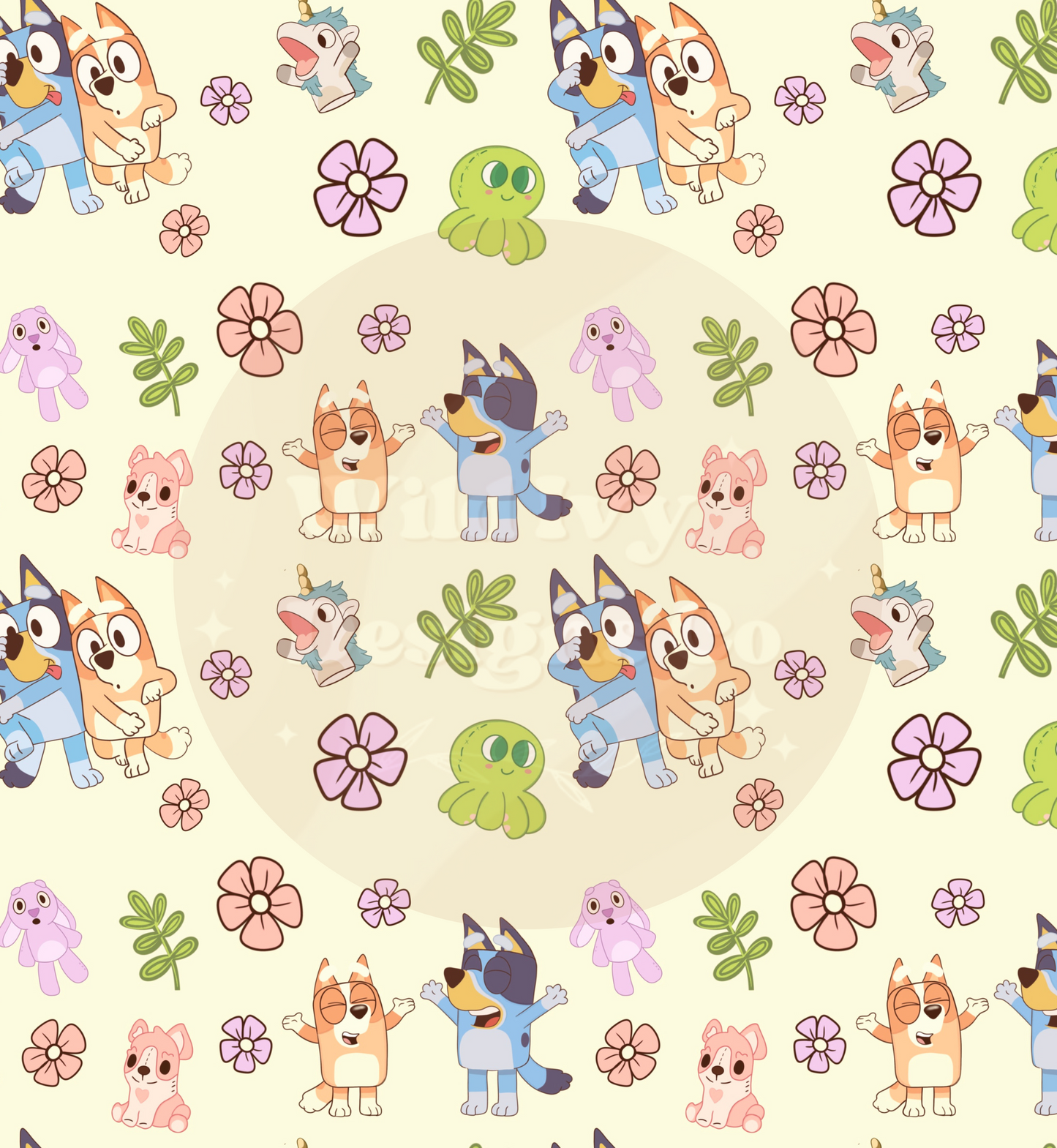 Spring Heelers Seamless File Bright