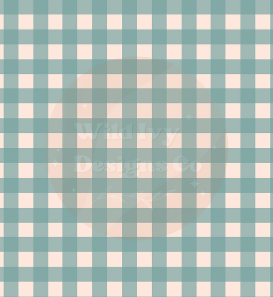 Dusty Blue Plaid Cord