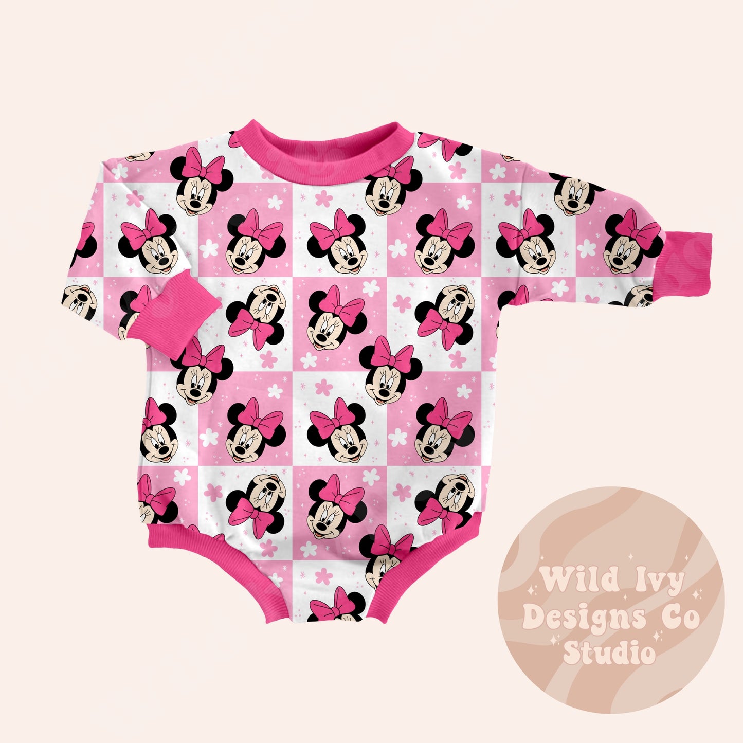 Checkered Spring Mouse Seamless Design