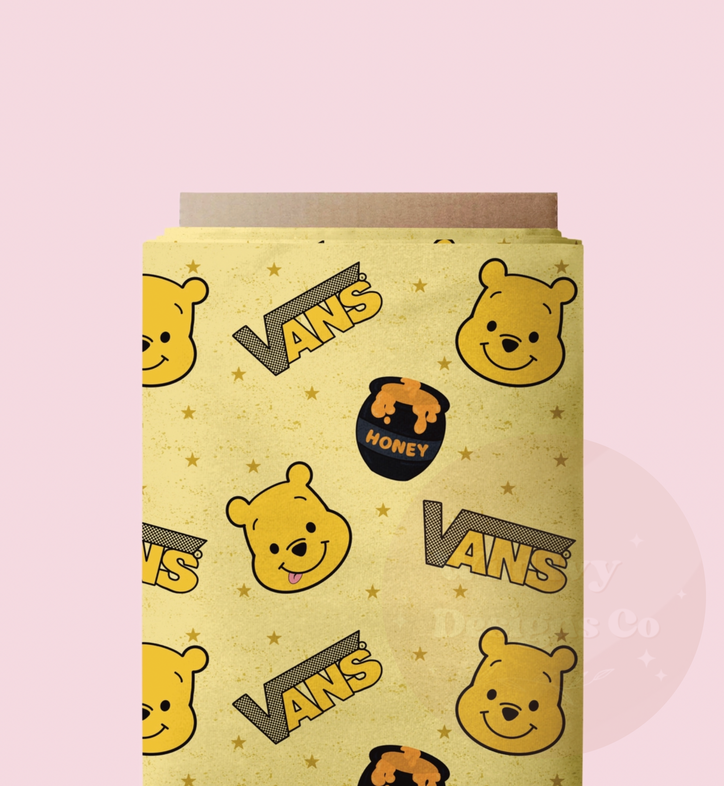 Off The Wall Hunny Bear Seamless Design (Stars)