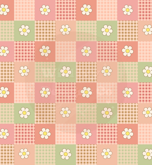 Daisy Patchwork Checks (BRIGHT) Seamless File