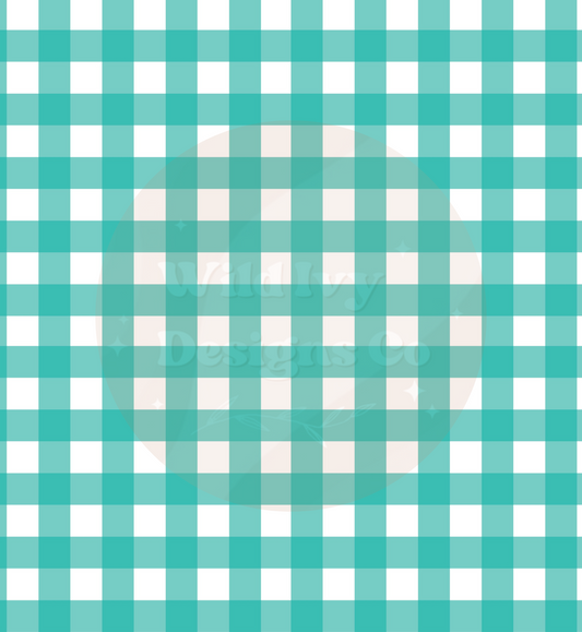 Teal Plaid Cord