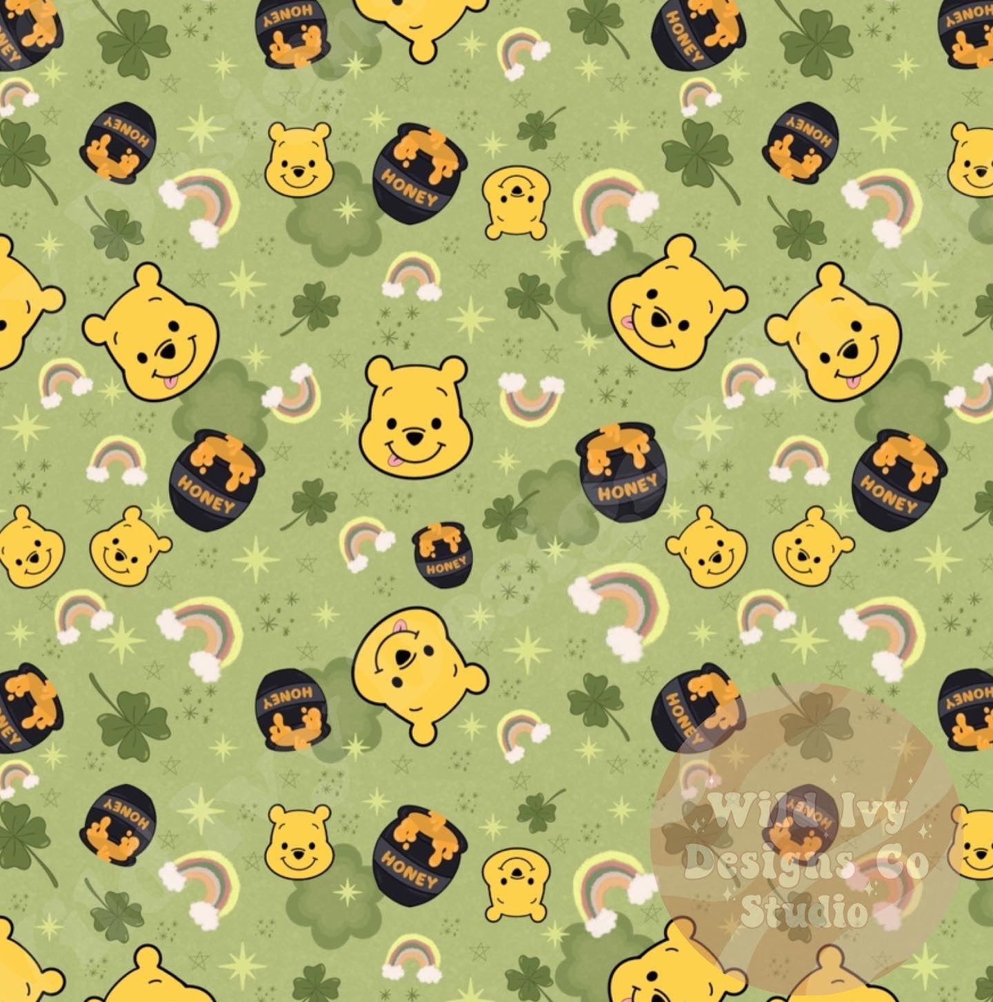 Hunny Bear St. Pattys Seamless Pattern