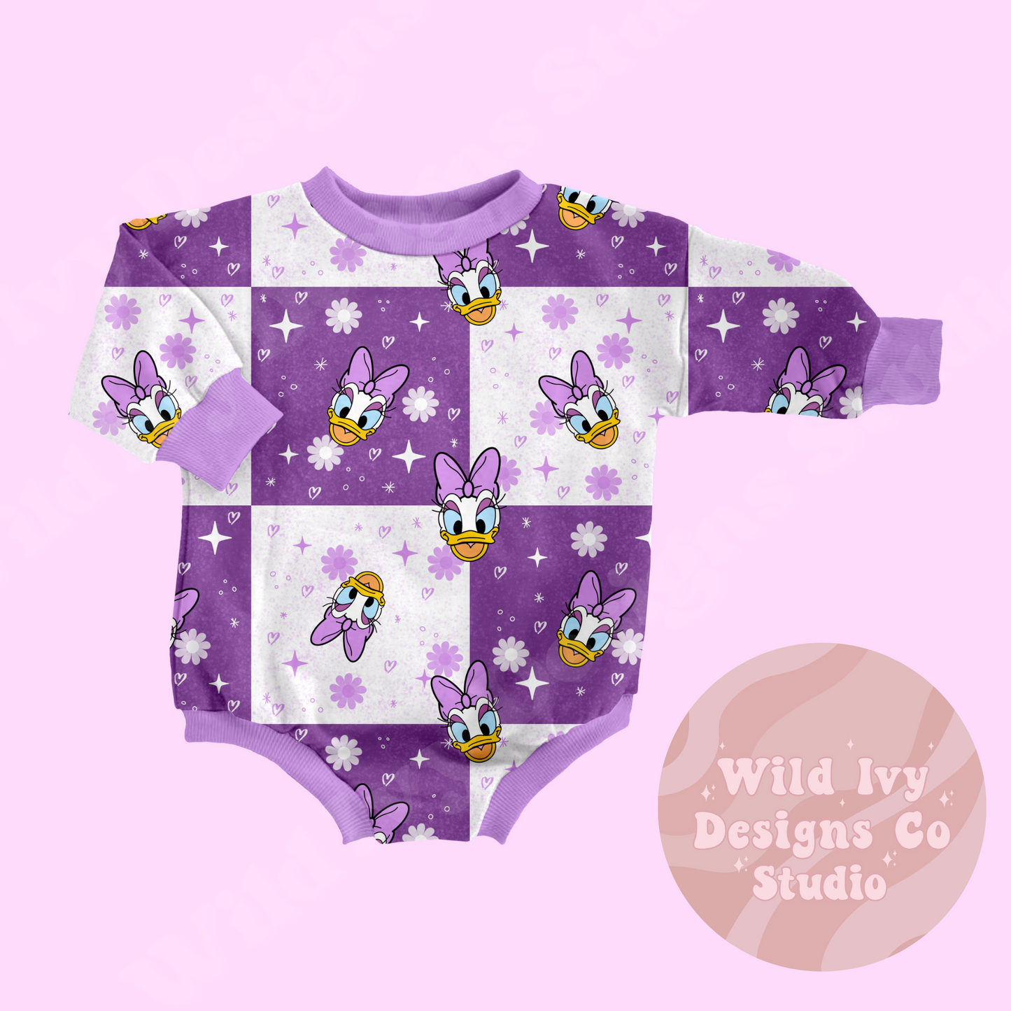 Checkered Spring Duck Seamless Design