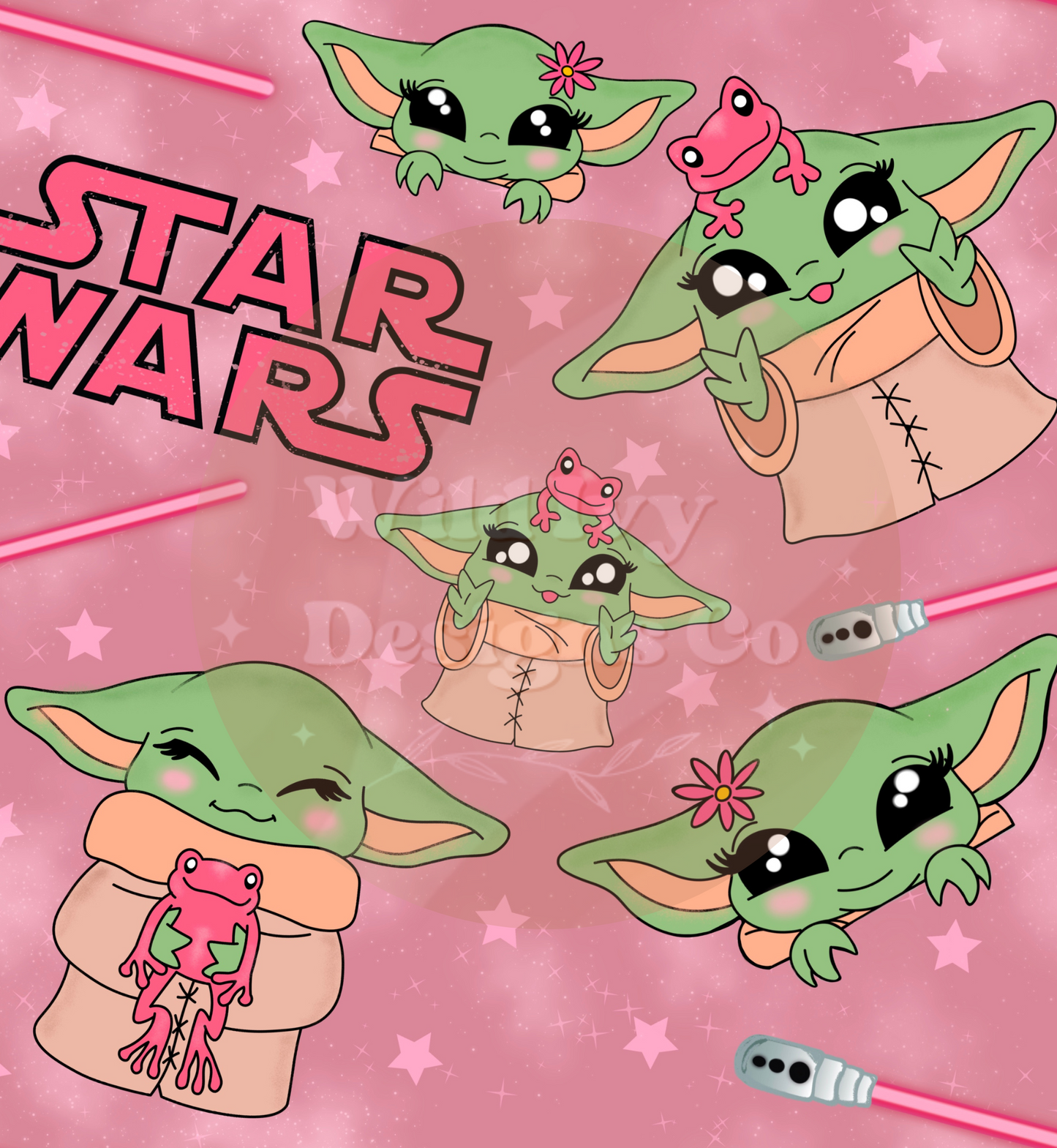 Baby Green Guy Seamless File (Pink/Green) Colorway)