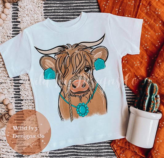 Turquoise Cow