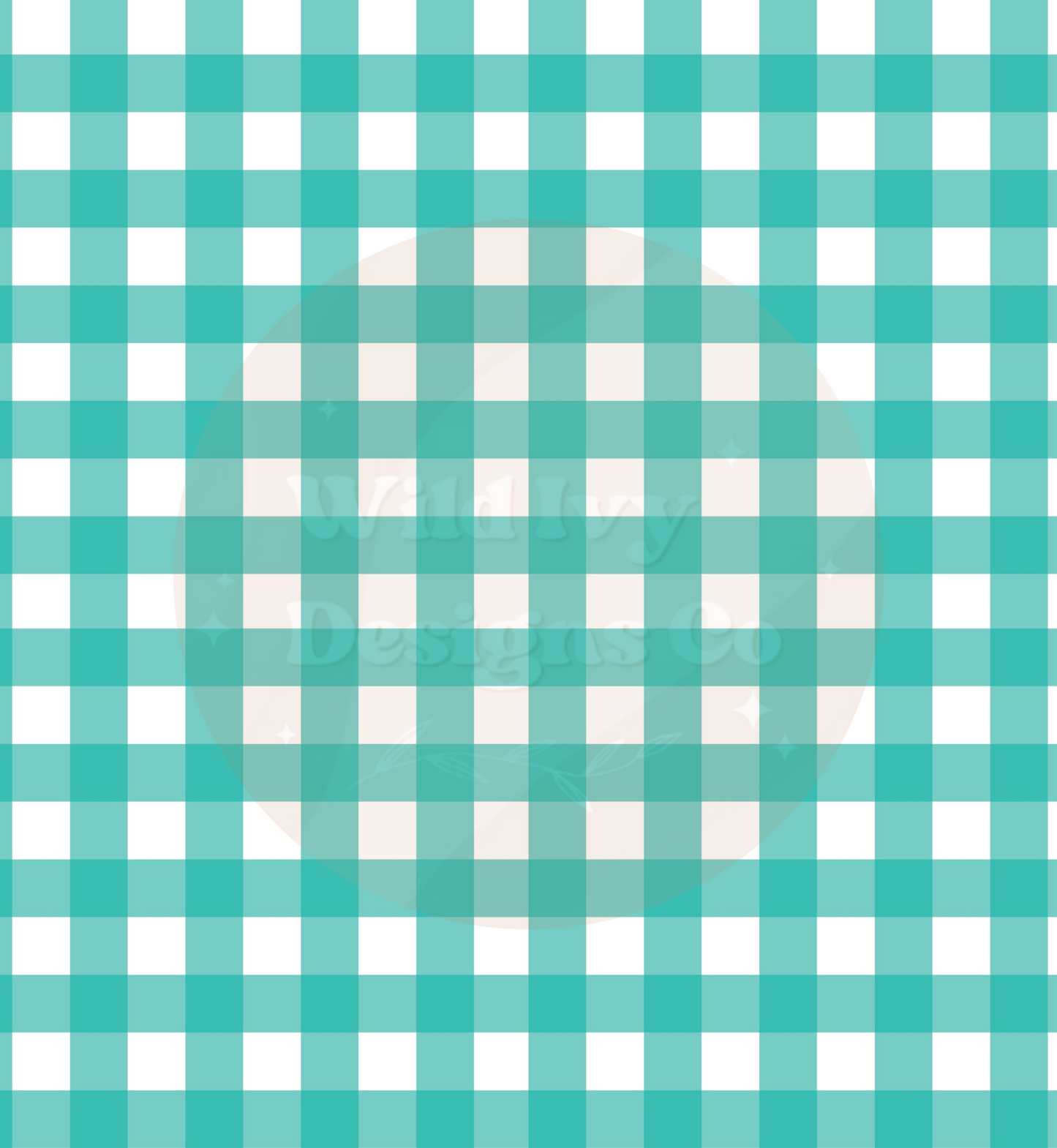 Bright Teal Plaid Cord