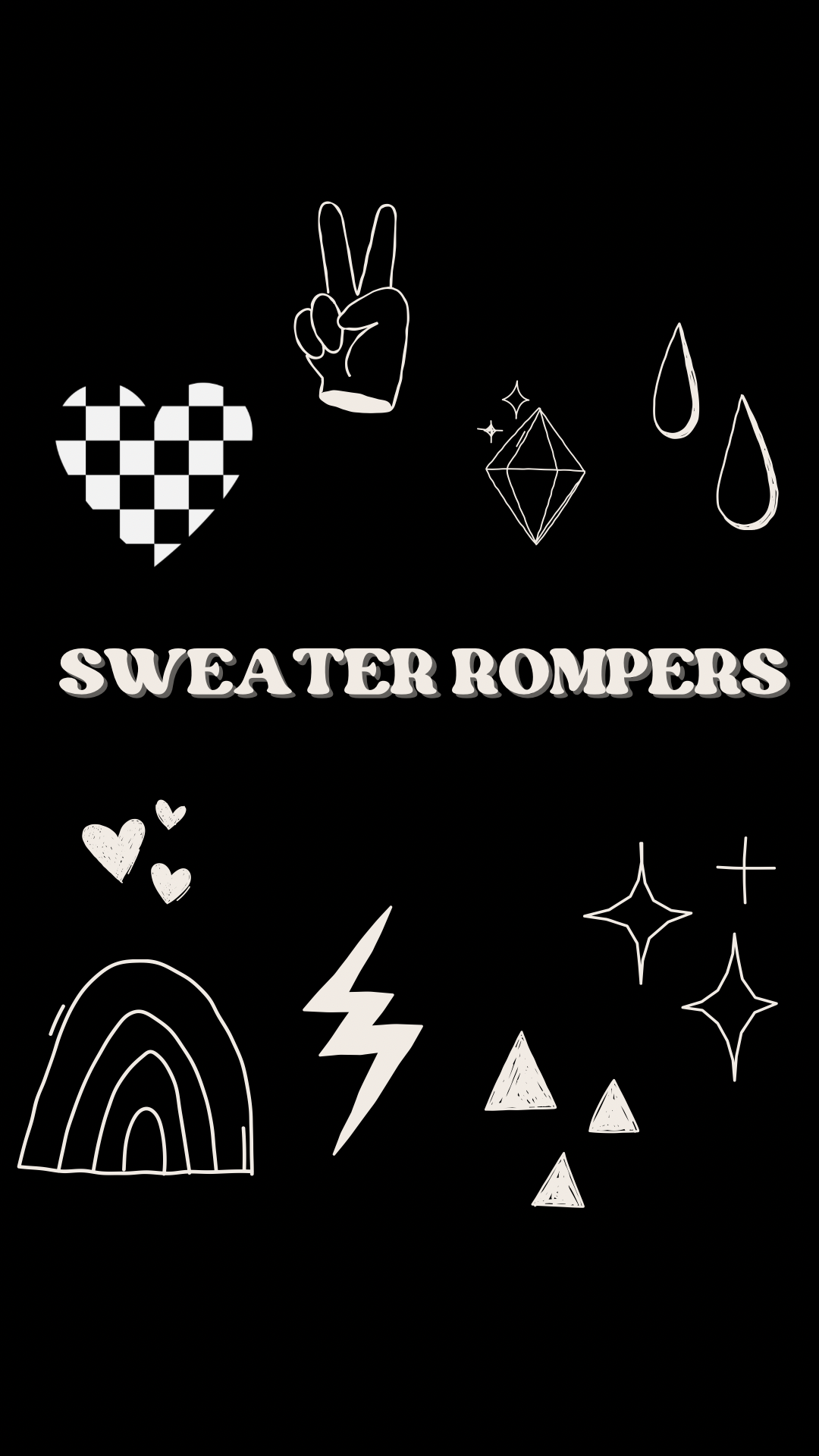 Sweater Rompers (Monochrome)