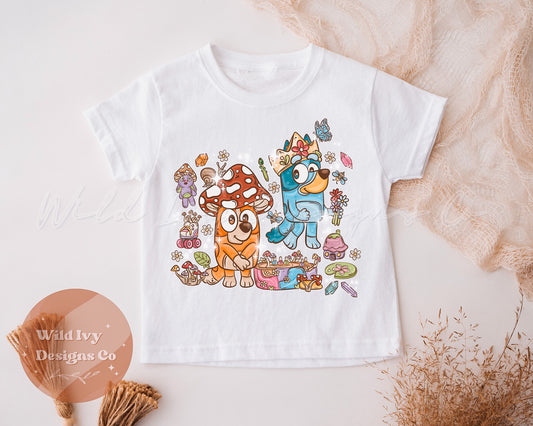 Cottage Core Blue Dog 2