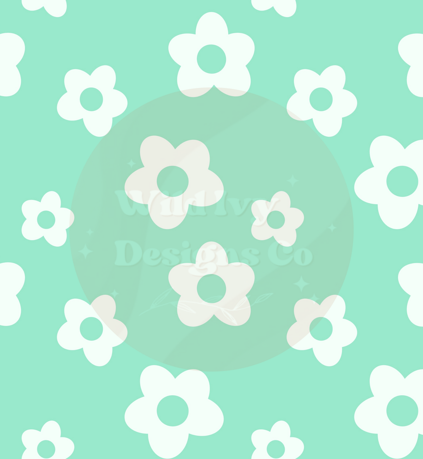 Retro Daisy (Pastel Mint)