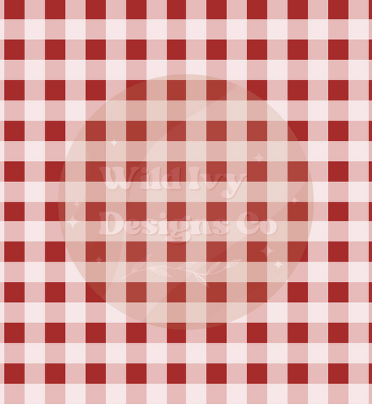 Red Gingham Cord