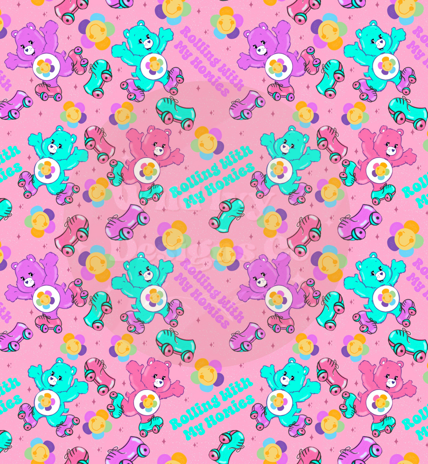 Groovy Bears (Pink Colorway) Seamless File