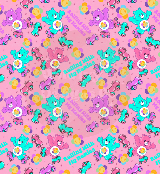 Groovy Bears (Pink Colorway) Seamless File