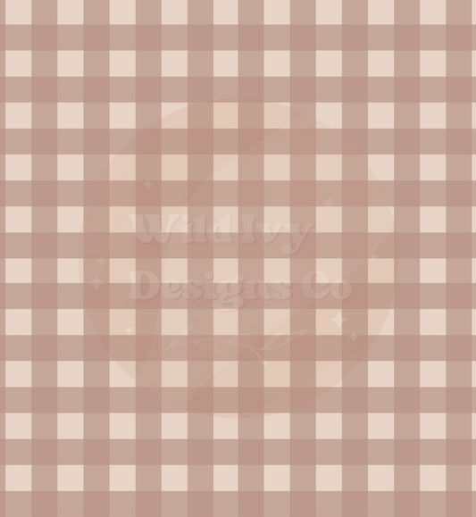 Earthy Mauve Plaid Cord