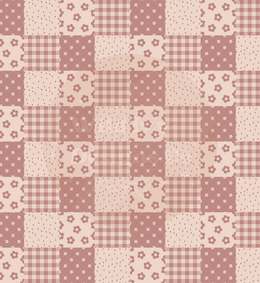 Nude Patchwork Checks Seamless File