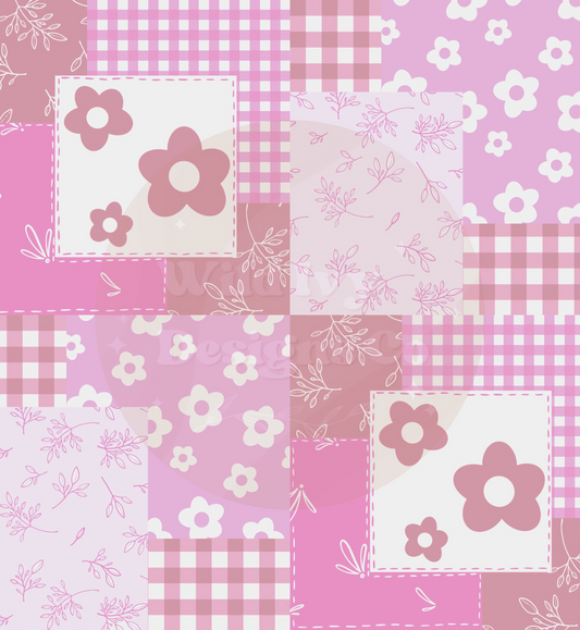 Daisy Quilt Patchwork (Shades Of Pink)