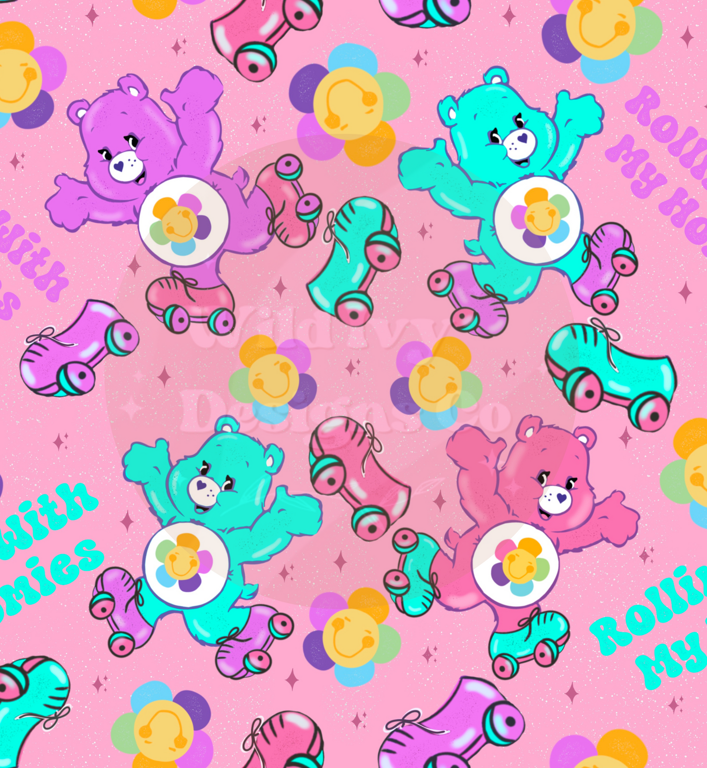 Groovy Bears (Pink Colorway) Seamless File