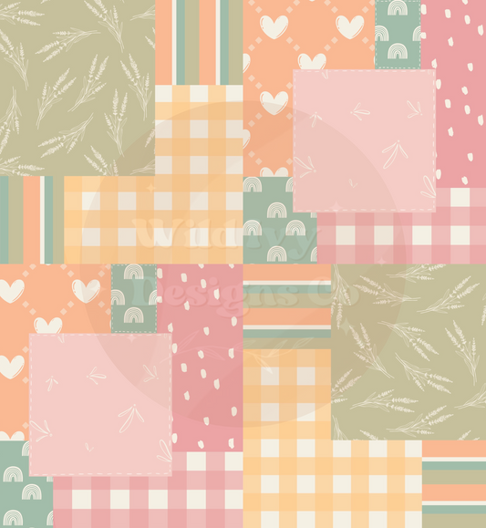 Spring Picnic Quilt Patchwork Pastel