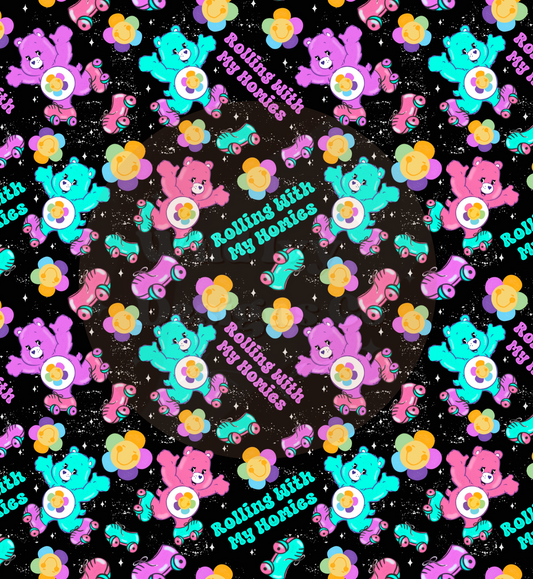 Groovy Bears (Black Colorway ) Seamless File